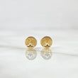 Topos Estrellas 0.4gr / 4mm Lisas Oro Amarillo 18K