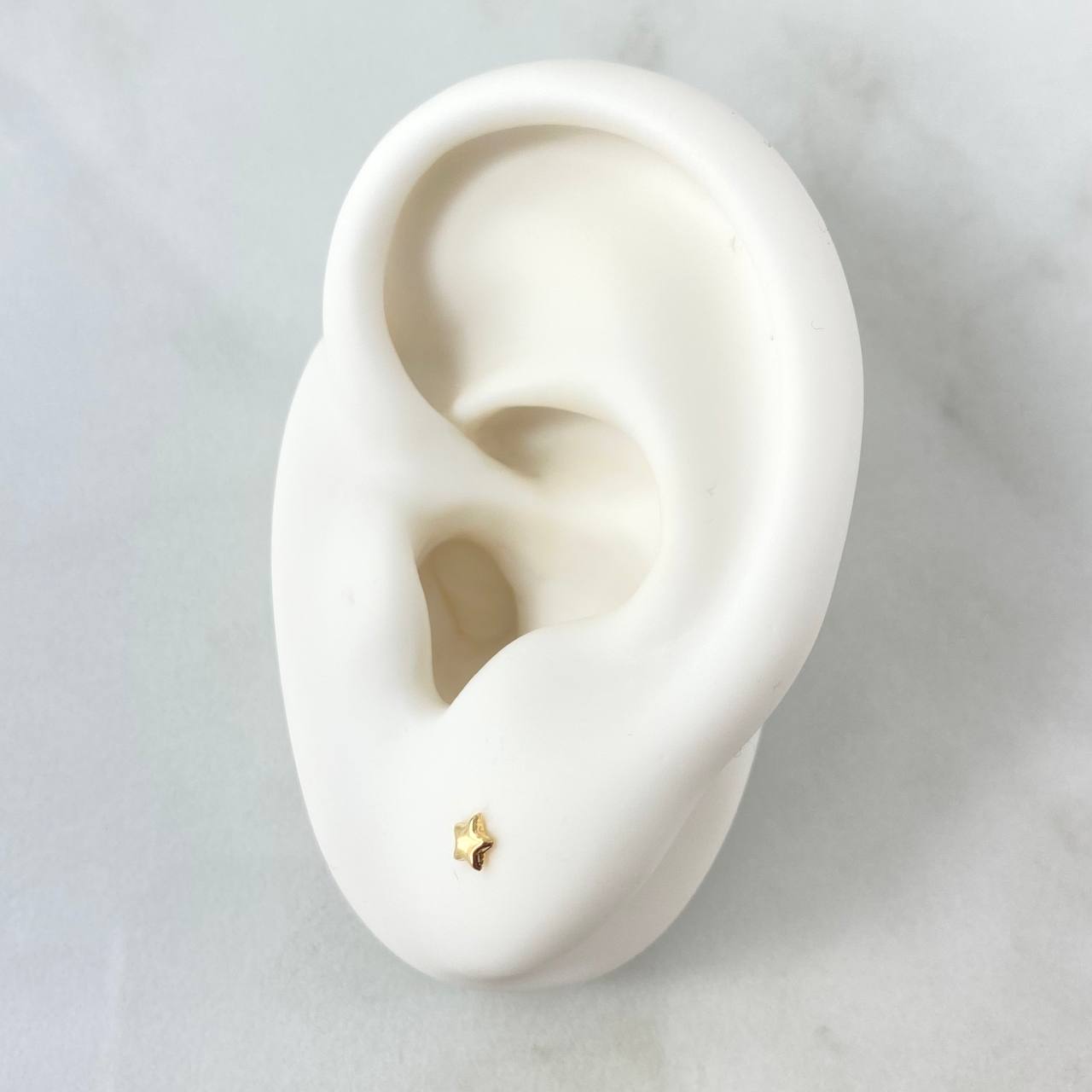 Topos Estrella 0.4gr / 3.3mm Oro Amarillo 18K