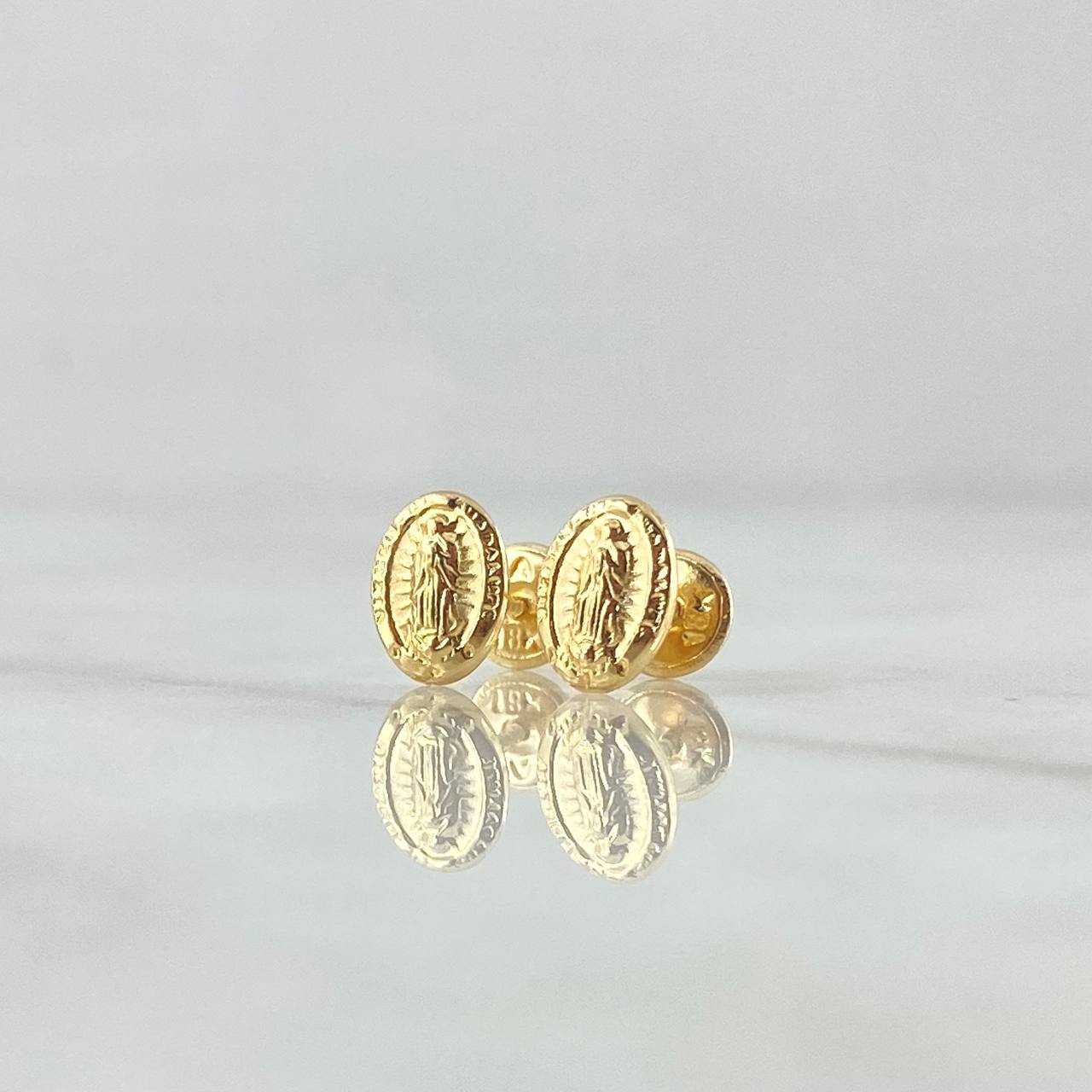 Topos Virgen Guadalupe 0.9gr / 8mm Oro Amarillo 18K