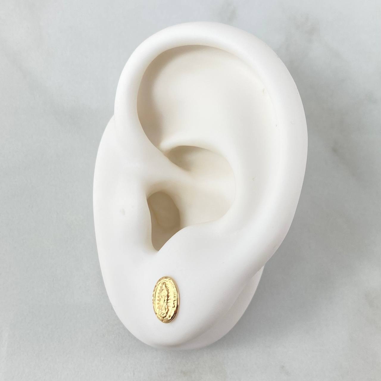 Topos Virgen Guadalupe 0.9gr / 8mm Oro Amarillo 18K