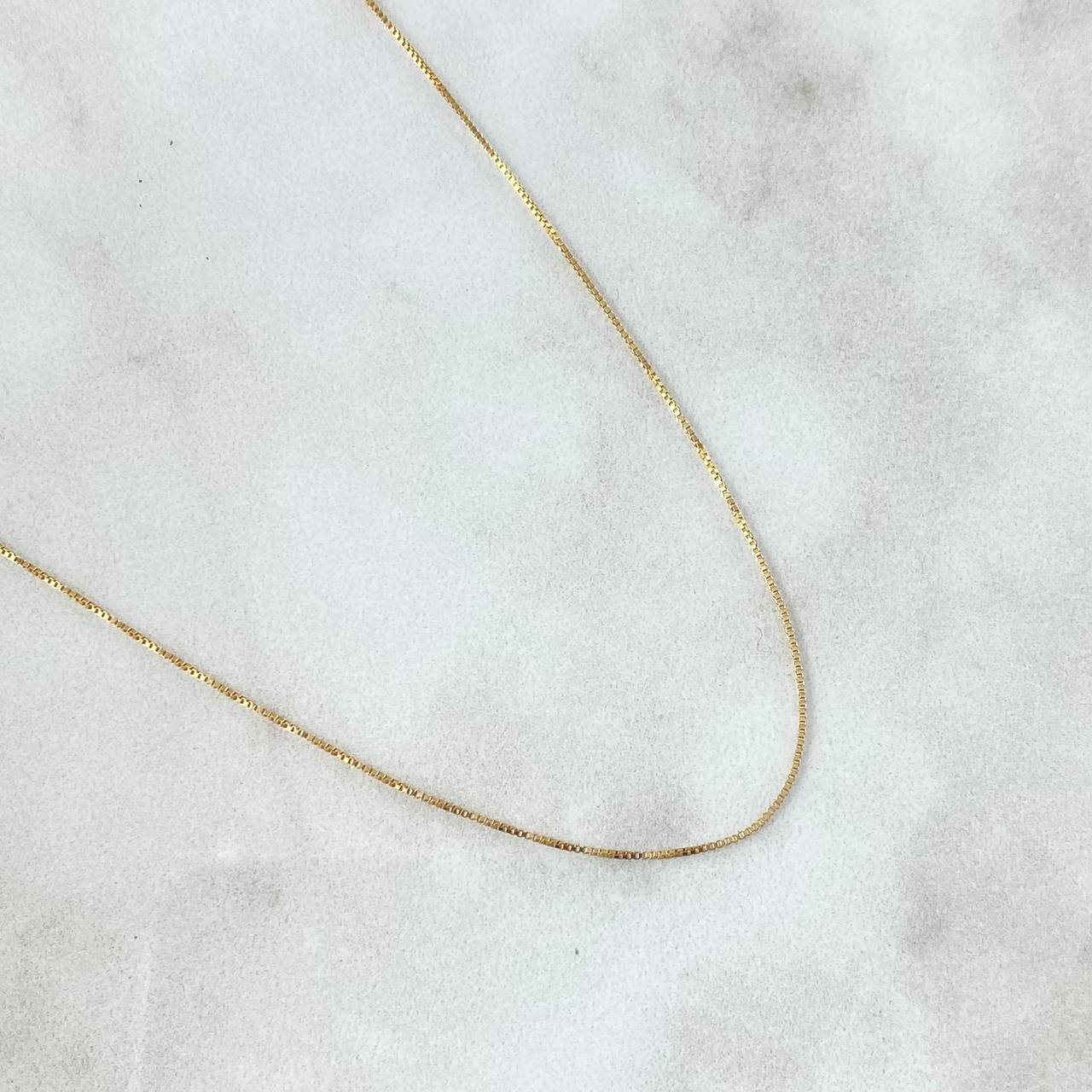 Cadena Veneciana 1.55gr / 45cm / 0.7mm Oro Amarillo +3 18K