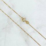 Cadena Veneciana 1.45gr / 45cm / 0.6mm Oro Amarillo +3 18K ©