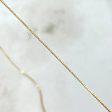 Cadena Veneciana 1.25gr / 15 3/4 in / 0.7mm Oro Amarillo +3 18K ©