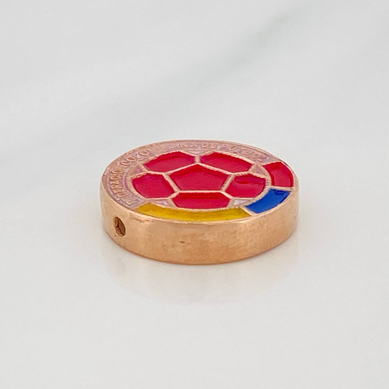 Herraje Escudo Selección 2.65 g / 1/2 in Oro Rosa 18K
