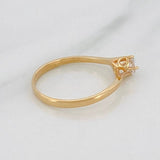 Solitaire Ring Wave 1.75 g / T7 1/4 Yellow Gold 18K
