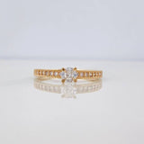 Anillo Solitario Churumbela 1.75 g / T7 Oro Amarillo 18K
