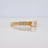 Anillo Solitario Churumbela 1.75 g / T7 Oro Amarillo 18K