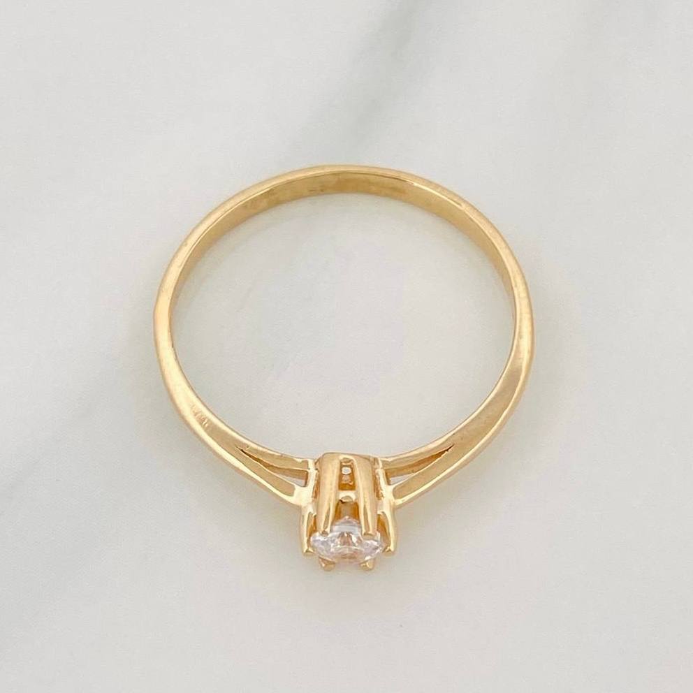 Solitaire Ring 1.6 g / T7 Yellow Gold 18K