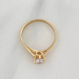 Anillo Solitario 2.3 g / T6 1/2 Oro Amarillo 18K