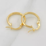 Hoop Earrings Jass 1.1 g / 1/2 in 18K Yellow Gold