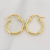 Hoop Earrings Jass 1.1 g / 1/2 in 18K Yellow Gold