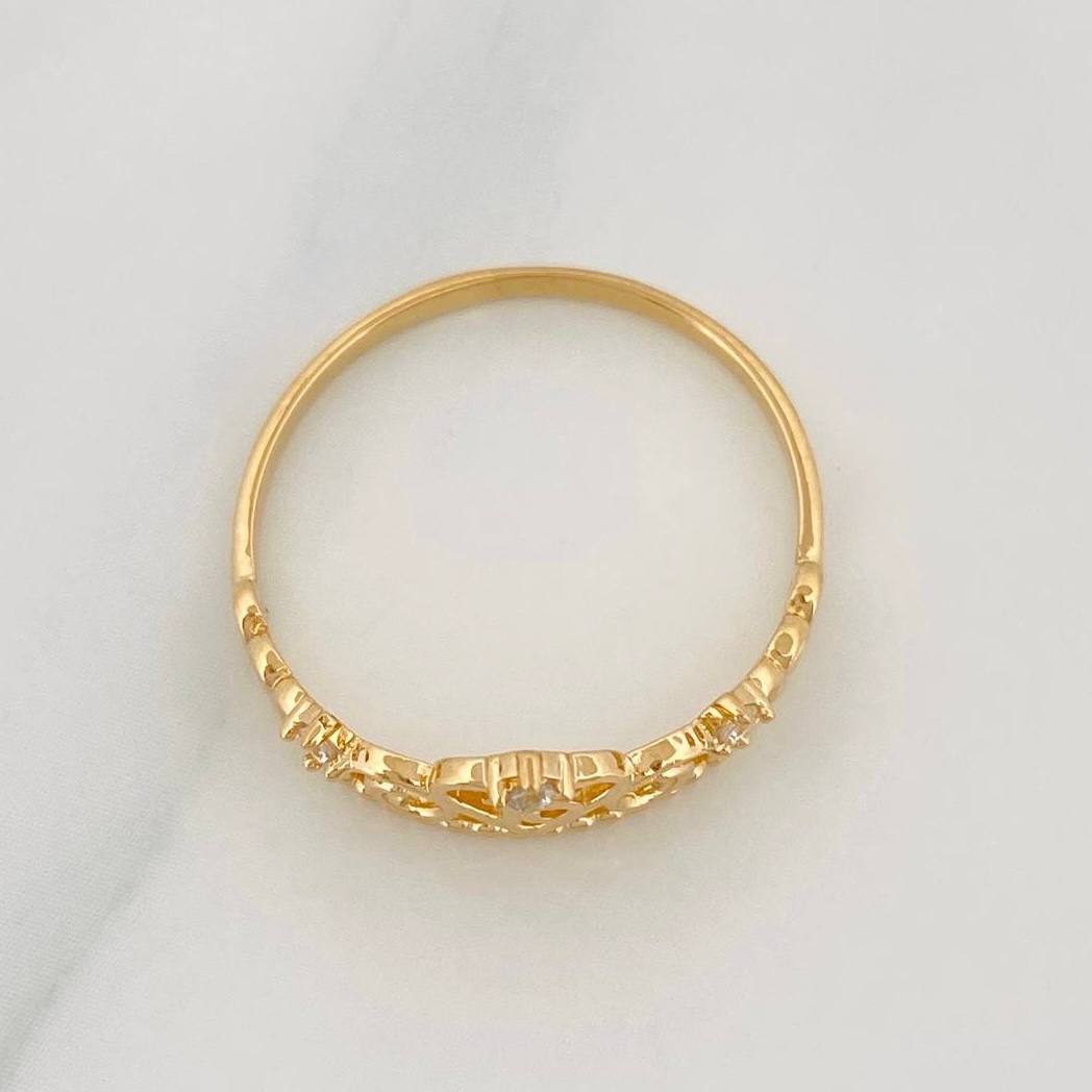 Crown Ring 15'S 1.65 g / T6 3/4 Yellow Gold 18K