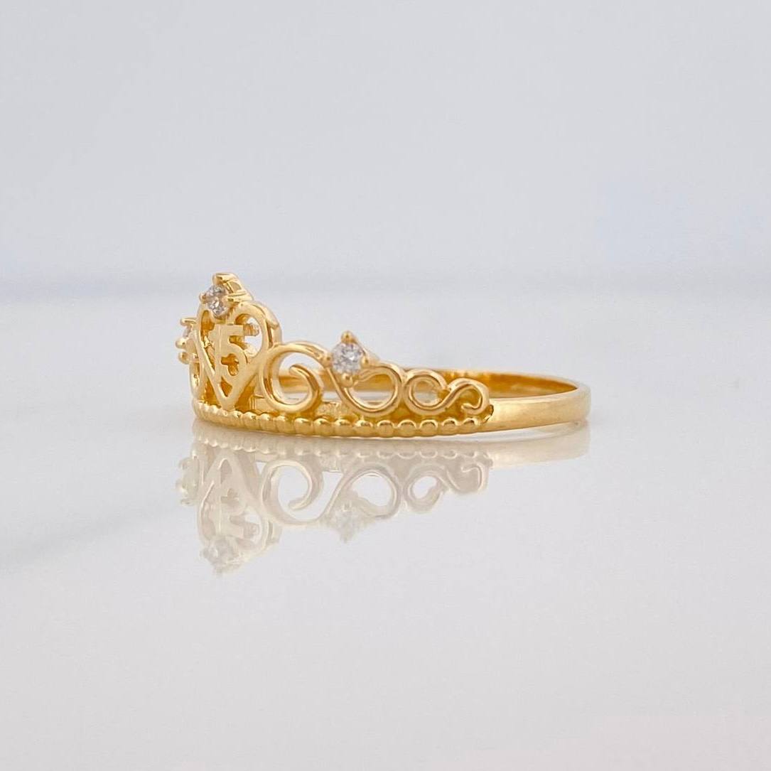 Crown Ring 15'S 1.65 g / T6 3/4 Yellow Gold 18K