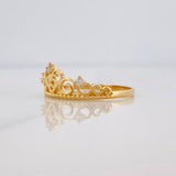 Crown Ring 15'S 1.65 g / T6 3/4 Yellow Gold 18K