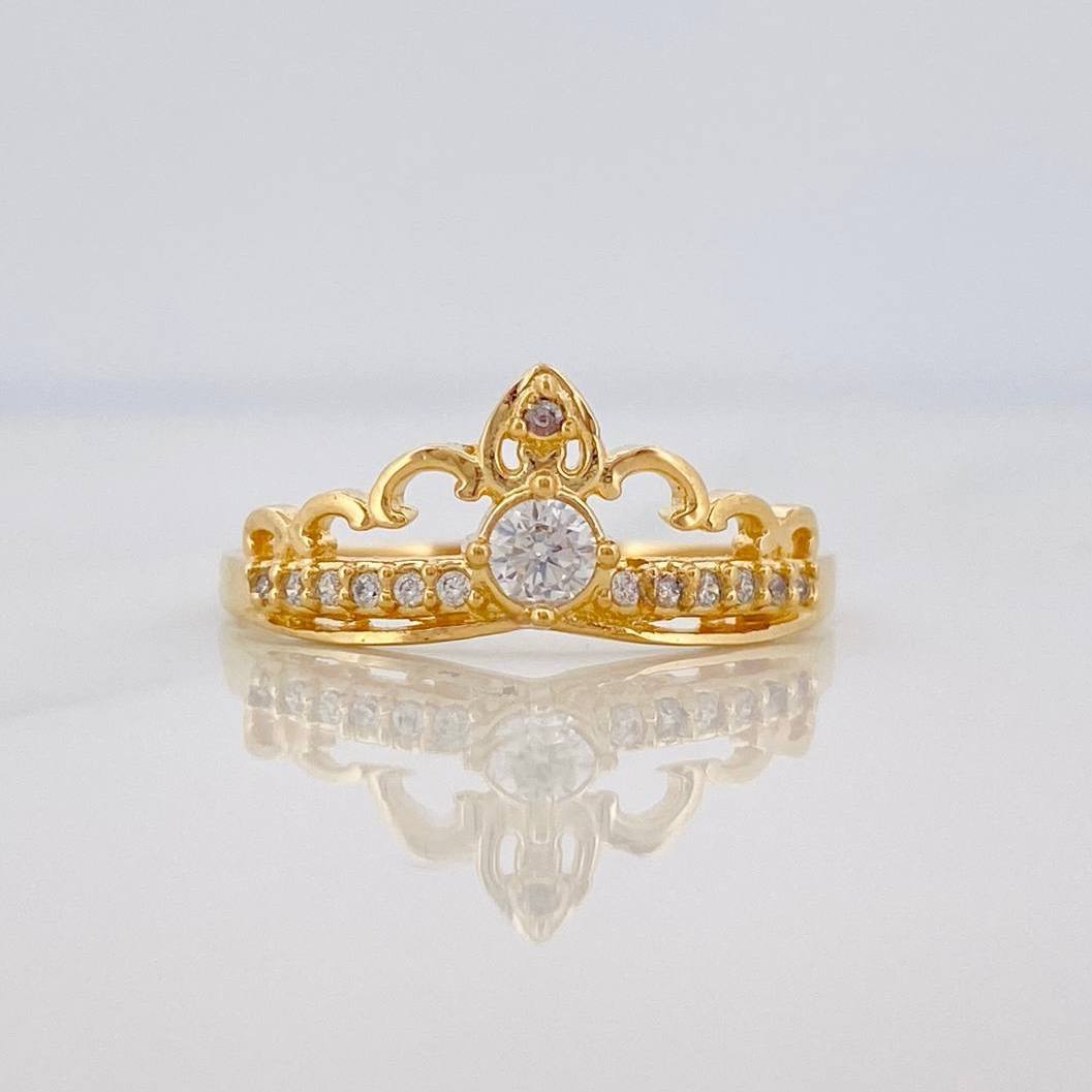 Anillo Corona Churumbela 1.75 g / T7 Oro Amarillo 18K