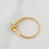 Anillo Solitario 1.8 g / T6 Oro Amarillo 18K