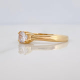 Anillo Solitario 2.4 g / T7 Oro Amarillo 18K