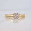 Anillo Solitario 2.4 g / T7 Oro Amarillo 18K