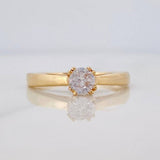Anillo Solitario 2.4 g / T7 Oro Amarillo 18K