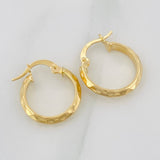 Hoop Earrings Rus 1.45 g / 3/4 in Yellow Gold 18K