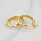 Hoop Earrings Rus 1.45 g / 3/4 in Yellow Gold 18K