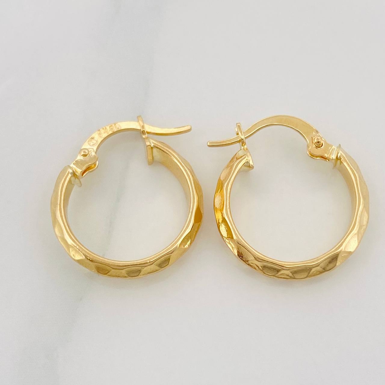 Hoop Earrings Rus 1.45 g / 3/4 in Yellow Gold 18K