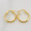 Hoop Earrings Rus 1.45 g / 3/4 in Yellow Gold 18K