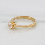 Anillo Solitario 2.2 g / T5 1/4 Oro Amarillo 18K