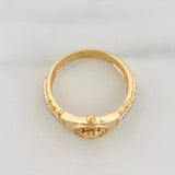 Crown Ring 3.95 g / T6 1/2 Two Golds 18K