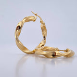 Nico Hoop Earrings 4.3gr / 1 1/4 in / 18K Gold
