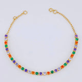 Pulso Modulable Tenis 3.85 g / 7 in - 6 3/4 in / 2,5 mm Oro Amarillo 18K