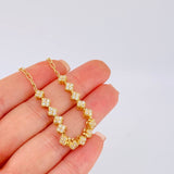 Pulso Modulable Floreado 4.55 g / 7 in - 6 1/4 in / 4,95 mm Oro Amarillo 18K