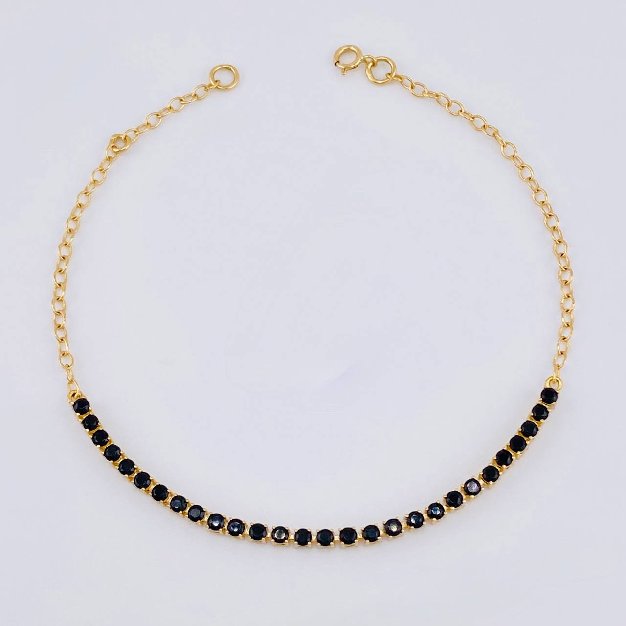 Pulso Modulable Tenis 2.9 g / 7 1/2 in - 6 3/4 in / 2,2 mm Oro Amarillo 18K