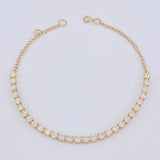 Pulso Modulable Tenis 4.05 g / 7 1/2 in - 6 3/4 in / 2,55 mm Oro Amarillo 18K