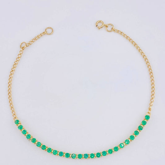 Pulso Modulable Tenis 2.2 g / 7 in - 6 1/4 in / 2,15 mm Oro Amarillo 18K