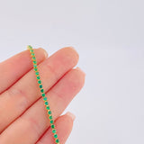 Pulso Modulable Tenis 2.2 g / 7 in - 6 1/4 in / 2,15 mm Oro Amarillo 18K