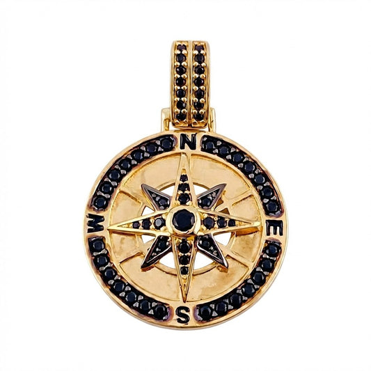 Dije Brujula 9.45 g / 1 1/2 in Oro Amarillo 18K