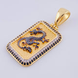 Pendant Oriental Dragon Frame 6.35 g / 1 1/2 in 18K Yellow Gold