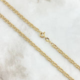 Cadena Garibaldi 7.65gr / 60cm / 3.4mm Oro Amarillo +3 18K