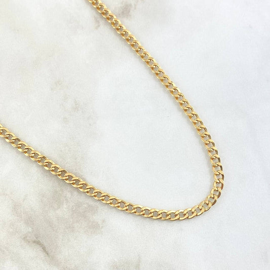Cadena Cubana 4.4gr / 23 1/2 in / Oro Amarillo +1 18K