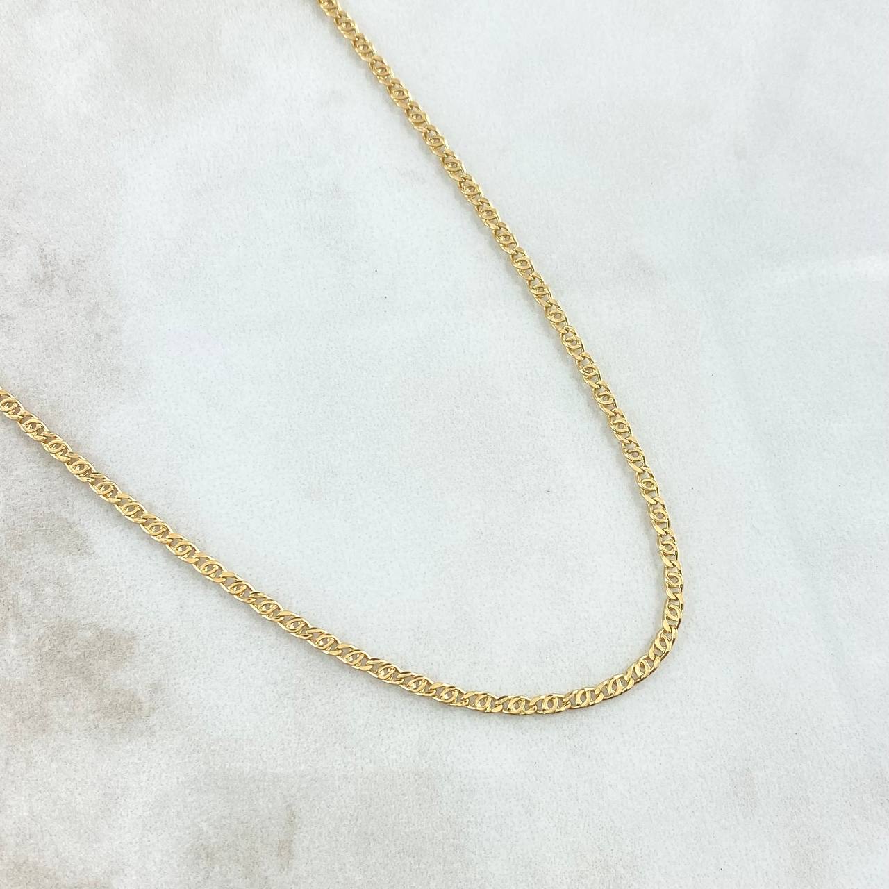 Cadena Garibaldi 3.15gr / 60cm / +3 Oro 18K