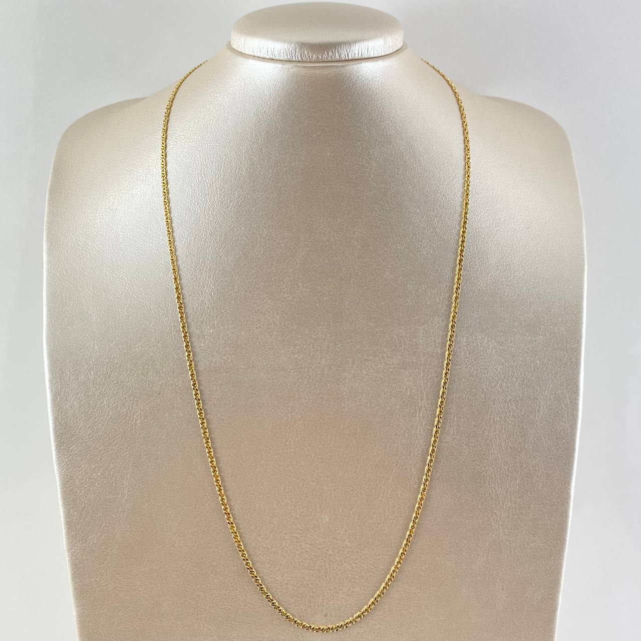 Cadena Garibaldi 3.55gr / 60cm / 2mm Oro Amarillo +3 18K