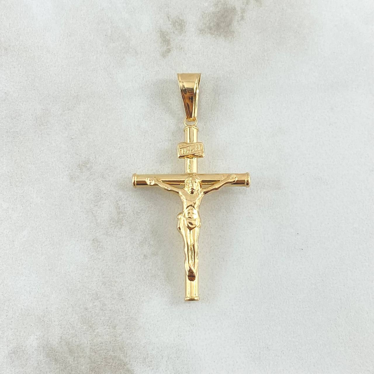Pendant Christ Cross 2.1gr / 4.7cm / Polished 18K Yellow Gold *