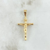 Pendant Christ Cross 2.1gr / 4.7cm / Polished 18K Yellow Gold *