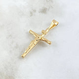 Pendant Christ Cross 2.1gr / 4.7cm / Polished 18K Yellow Gold *