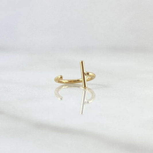 Piercing Earcuff Simulador 0.3 g / 1/2 in Oro Amarillo 18K