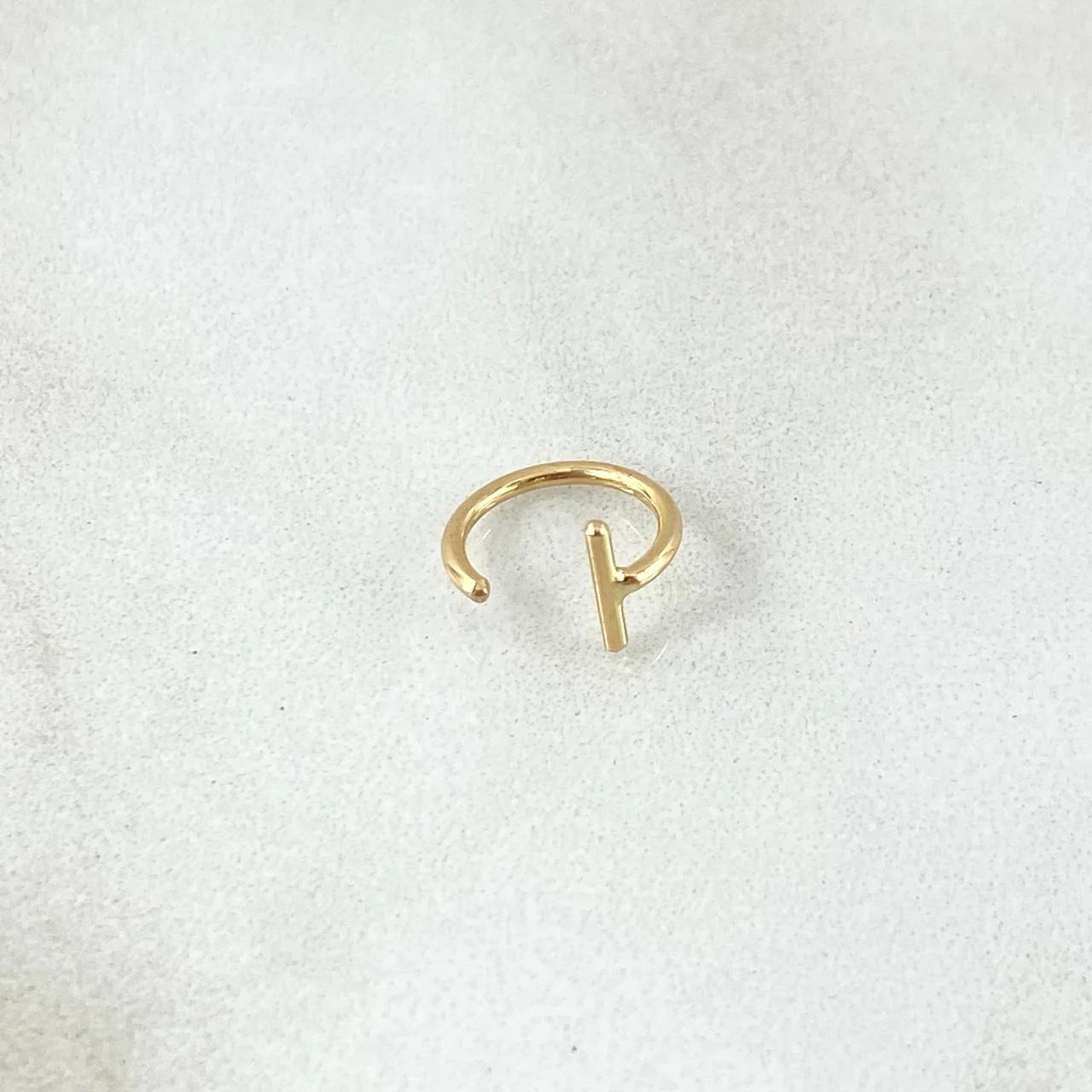 Piercing Earcuff Simulador 0.3 g / 1/2 in Oro Amarillo 18K