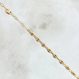Rosario GC Virgen Milagrosa Cruz Tres Puntas 5.45gr / 50cm / 3mm-4mm Liso Oro Amarillo 18K ©