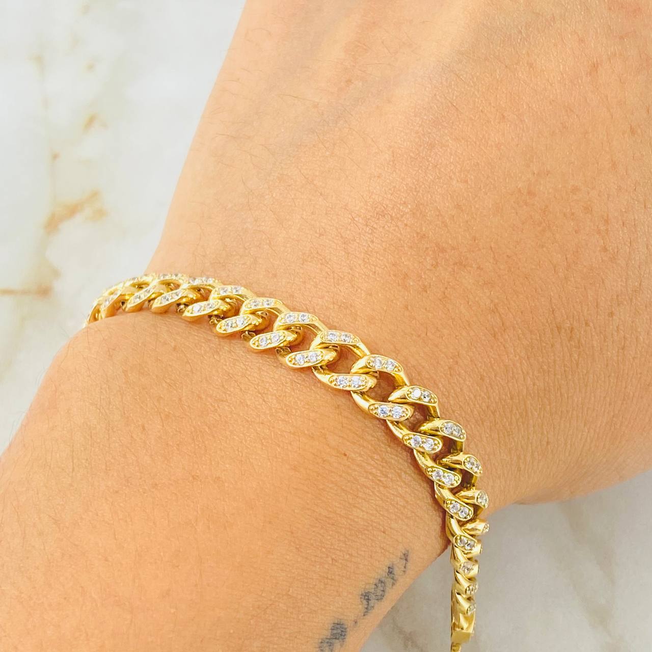 Cuban Links Bracelet Thick 13.05gr / 7 1/2 in / 18K Gold