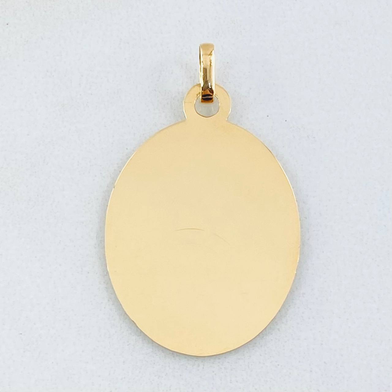 Dije Placa 1.9gr / 1 1/4 in / Oro Amarillo 18K